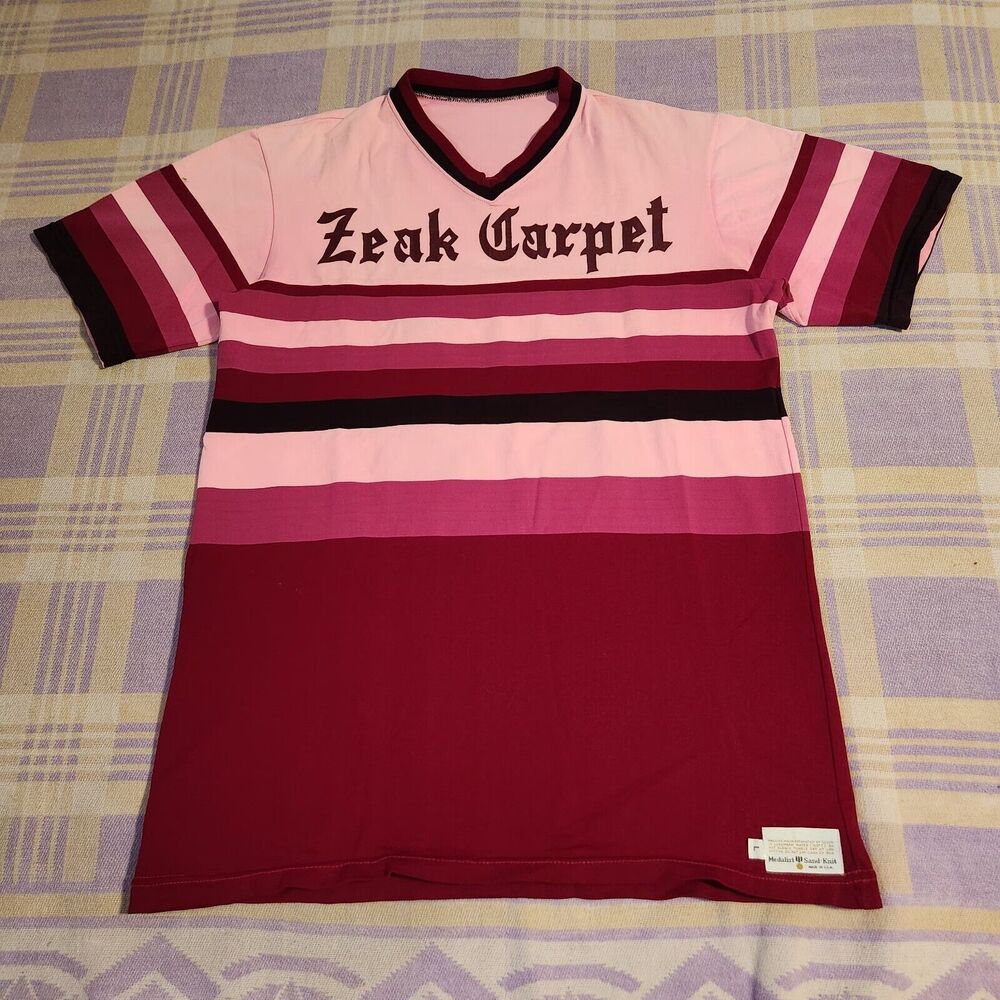 True Vintage Medalist Sand Knit Zeak Carpet Baseball Jersey #11 Large 70s Soccer